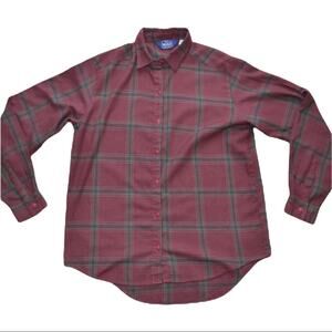 Woolrich Plaid Button Up Shirt Women's Size 12